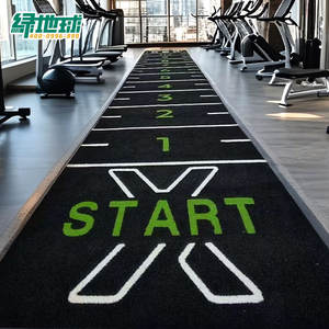 Césped <span class=keywords><strong>Artificial</strong></span> Denso de 35 mm, Ecológico, Personalizado, Negro, Duradero, de PP, para Gimnasio, Área de Entrenamiento Personal, Estudio - Product Image 2