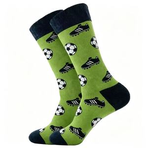 Calcetines Largos <span class=keywords><strong>de</strong></span> Algodón con Estampado Vibrante para Hombre, para Baloncesto, Béisbol, Bádminton, Golf, Novedad en Calzado Deportivo, Venta al Por Mayor - Product Image 3