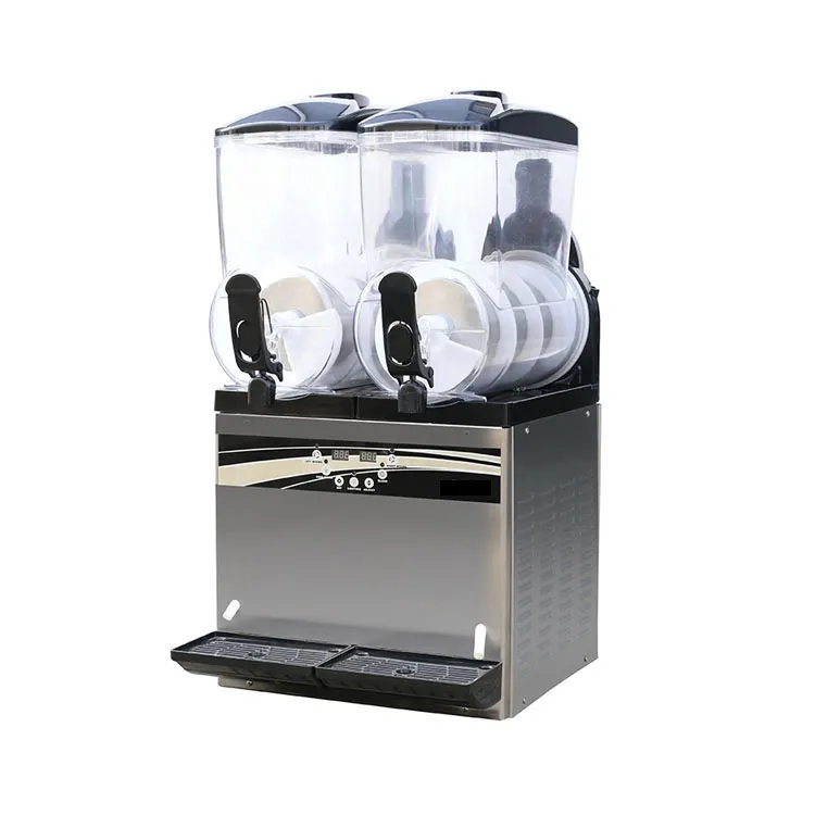 Коммерческий диспенсер для холодных напитков с 2 резервуарами, диспенсер для фруктового сока, машина для изготовления Замороженных Напитков, автоматическая машина для производства сланцев на продажу