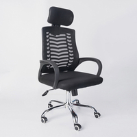 Chaise de bureau ergonomique pivotante de direction, confortable, entièrement en maille, réglable, avec support lombaire