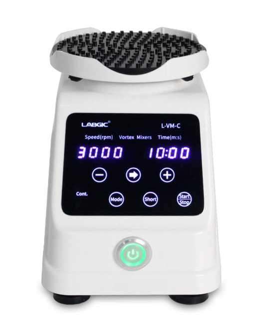 LABGIC L-VM-C Touch-Control Digital LED Display Adjustable for Tube Vortex Mixer Drug Oscillator