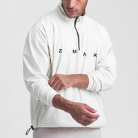 Vestes légères pour hommes Logo imprimé Sweats imperméables de haute qualité avec fermeture à glissière 1/4