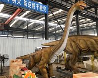 Modèle de dinosaure artificiel Brachiosaurus animatronique de 10 m pour la décoration de salles de jeux publiques, parcs intérieurs/extérieurs et centres commerciaux