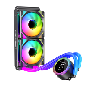 Lovingocool Nhà Máy Vẽ Mẫu Tùy Chỉnh CPU AIO Tản Nhiệt Màu Đen 360Mm Làm Mát Chất Lỏng Tản Nhiệt Nhiệt Nhiệt Độ Hiển Thị LED Ống Nước RGB Fan - Product Image 6
