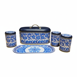 Evle Rive Bleu คอลเลกชัน5ชิ้นขนมปังโลหะและเครื่องเทศชุด - Product Image 2