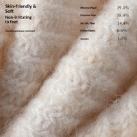 Chaussettes pour femmes en laine de mouton Fengmei, à aiguille simple, mi-mollet, épaisses, résistantes au froid, chaudes, anti-odeurs, pour l'automne et l'hiver