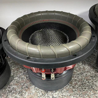 Subwoofers Auto 12 Pouces 2000 W RMS Fibre de Carbone Robuste, Double Bobine 4 Pouces, Haut-Parleur Sous Siège pour Système Audio de Voiture 12100-027
