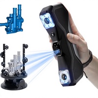 Escáner 3D Revopoint MetroX Pro, Impresión Portátil, Precisión Industrial de 0.01mm, Escaneo con Láser Azul 30+15, Escaneo a Todo Color