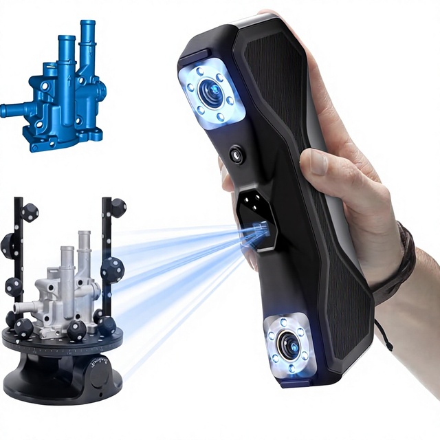 Revopoint MetroX Pro 3D Scanner Printing Handheld Industrial-Grade Precision 0.01mm 30+15 Blue Laser Scan Full Color Scanning