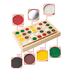 Rettangolo colorato nuovi blocchi impilabili per bambini giocattoli Montessori in legno naturale domino educativi Set per bambini