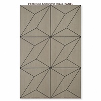 Panneau mural acoustique en feutre PET sculpté en 3D, panneau décoratif absorbant le son en fibre de polyester pour la maison et le bureau