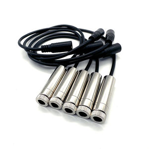 Posicionamiento ajustable 12x40mm Lente de vidrio 450nm 1MW Módulo de diodo láser de punto con fuente de alimentación Precio competitivo - Product Image 4