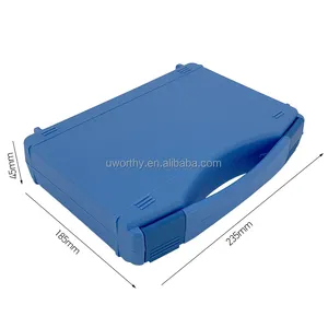 235x185x45mm Custom colore blu OEM prezzo di fabbrica di piccole dimensioni PP materiale in resina plastica duro caso di attrezzature con imbottitura schiuma