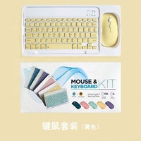 Combo de Teclado y Ratón Inalámbrico Delgado con Retroiluminación RGB, Interfaz PS/2+USB, Resistente al Agua y a Caídas, para Windows/Mac/Tablet - Pedido al por Mayor
