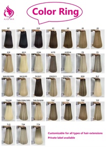 Sang Trọng Nga Thiên Tài Sợi Ngang Phần Mở Rộng Tóc Con Người Vô Hình Wefts Tay Lựa Chọn Tóc Vàng Nổi Bật Tông 0.1Mm Mỏng - Product Image 3