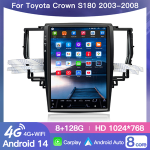 12.8" Car Radio Android 15 Screen For Toyota Crown S180 S182 S184 2003-2008 Multimedia Video Player GPS Stereo CarPlay HeadUnit - Product Image 2