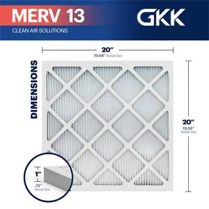 Özelleştirilmiş hava filtresi MERV 13 (4-Pack) elektrostatik pilili klima için HVAC AC fırın filtreleri