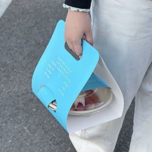 Tazón de pulpa de yogur de comida ligera desechable con impresión personalizada para ensaladas para comida fría para llevar caja de embalaje de mano con asa - Product Image 4