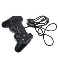 Manette de jeu filaire pour ordinateur PC, console de jeu PS2, vibration unique, apparence USB