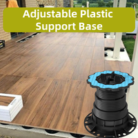 Système de décoration de terrasse extérieure, support de base, accessoires de revêtement de sol en plastique PP, résistant à l'eau, durable pour surélever le sol