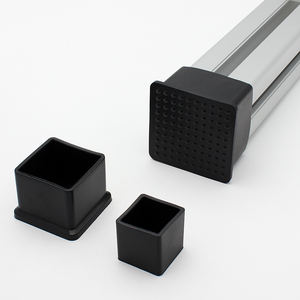 Embouts de jambe en caoutchouc ronds noirs Dia10mm 22mm 30mm <span class=keywords><strong>pour</strong></span> enveloppes de jambe de meubles de Table de chaise - Product Image 1