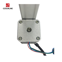 Actionneur linéaire 24V avec moteur pas à pas et télécommande sans fil Force de charge 1000N Vitesse 0.3 mm/s Course 400mm IP54