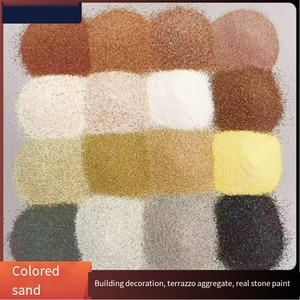 Suministro edificio pared Exterior Color arena textura pintura Color Natural gama completa 10-120 <span class=keywords><strong>malla</strong></span> piedra Real pintura hecha coque combustible - Product Image 2
