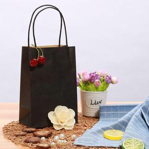 Wholesale Recyclable Custom Logo Eco-friendly Kraft <b>Paper</b> Bags Hand Length Handle for Clothing Gift - Product Image 2