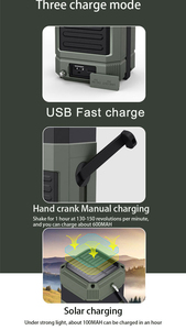 Ủng Hộ Đám Cưới Quà Tặng Khách Năng Lượng Mặt Trời Trại Đèn Lồng Tín Hiệu Vệ Tinh Dab + FM Đài Phát Thanh Không Thấm Nước Torch 10 Inch Điện Không Dây Loa - Product Image 5