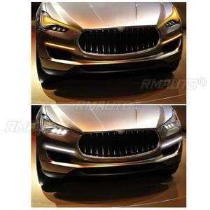 Accessoires de voiture, bande LED flexible 12V, clignotant jaune et blanc, éclairage diurne à défilement automatique pour phares, 2 pièces - Product Image 6