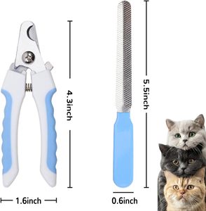 OEM ODM Custom Logo Stainless Steel Professional Cat Dog <b>Pet</b> Claw Care Nail Trimmer <b>Clipper</b> with Free Nail File - Product Image 2