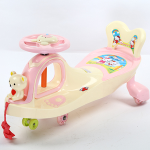 <span class=keywords><strong>Happy</strong></span> Outdoor Venta caliente Baby Twist Swing Car con luces de música PU <span class=keywords><strong>Wheels</strong></span> Ride Kids 2 4 Years Vehículo de ejercicio con control remoto - Product Image 5