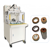 Machine à bobiner les armatures de moteurs PLC CNC, machine à bobiner entièrement automatique, machine à bobiner les ventilateurs de refroidissement, machine à bobiner les tuyaux