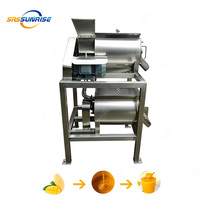 Industriële automatische fruitpulp-maakapparatuur, roestvrijstalen pruimenontpitter en -pulpermachine