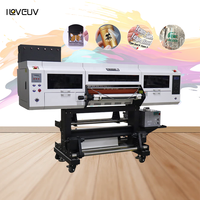 Machine d'impression de films TPU pour autocollants UV, rouleau de 60 cm, 3 têtes I3200, imprimante UV DTF