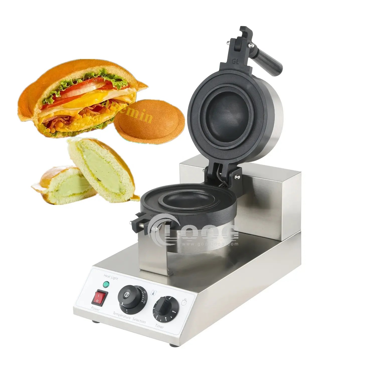 वाणिज्यिक रसोई उपकरण इलेक्ट्रिक Gelato पाणिनी प्रेस हैमबर्गर सैंडविच निर्माता यूएफओ बर्गर मशीन बिक्री के लिए