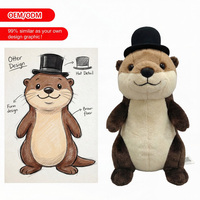 Peluches personnalisées en gros : Poupées, chatons à pois qui clignent, décorations de café, jouets dinosaures Studio Ghibli, animaux en peluche