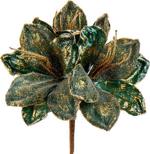 ดอก Poinsettia กลิตเตอร์24นิ้วดอกอะมาริลลิสประดิษฐ์ขนาดใหญ่3หัวสำหรับตกแต่งต้นคริสต์มาสแจกันประดับโต๊ะกลางโต๊ะ - Product Image 2