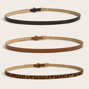 Cinture Eleganti Vintage Personalizzate per Donna, Minimaliste e Sottili in <span class=keywords><strong>Ecopelle</strong></span> con Fibbia in Lega Dorata - Product Image 5