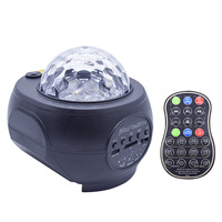 5V 3 en 1 Machine sonore télécommande veilleuse lampe Laser projecteur musique ciel étoilé veilleuse avec haut-parleur à dents bleues