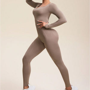 Combinaisons de Yoga Sans Couture pour Femme FLW, Tenues d'Entraînement à Manches Longues pour Fitness et Sport - Product Image 4