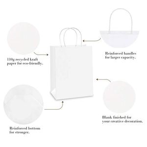 Bolsas de Papel Kraft Biodegradables y Resistentes Personalizadas para Compras Comerciales y Uso Diario con Tamaño y Color a Medida - Product Image 3