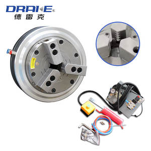 DRAKE 3 조 에어 척 Cnc 선반 기계 내경 레이저 척용 전면 장착형 스루홀 공압 척 QZ3-20" - Product Image 1