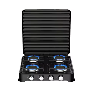 Sokany LB-57007 4-Burner Stainless Steel Gas Cooker <strong>Stove</strong> Portable Household Appliances Generous for All Sized Pots Skillets - Product Image 4