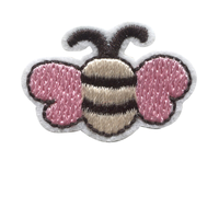 Dessin animé pour enfants broderie abeille tissu applique vêtements accessoires patch applique serviette brodé timbre