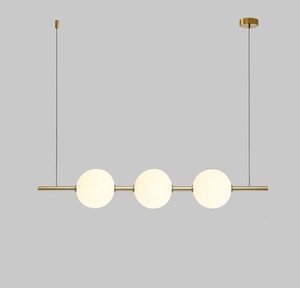 <span class=keywords><strong>Luminaire</strong></span> suspendu de style nordique pour restaurant, postmoderne, 4 lumières, noir, or, <span class=keywords><strong>verre</strong></span>, lampes suspendues pour salle à manger, cuisine, bar - Product Image 4