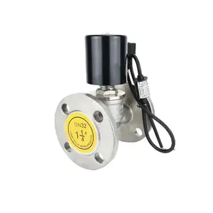 High Quality Normally 220v DC24V Closed Water Pipe Flange Solenoid Valve Stainless Steel Solenoid Valve