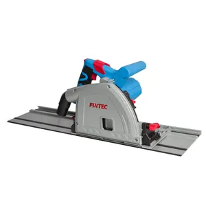 FIXTEC 165mm Plunge Circular Saw Kit with 2pcs 70cm Guide Rail Miter Saw Track