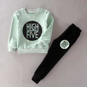 Conjunto de Ropa Otoñal para Niños de Taobao Corea, Sudadera y Pantalones para Novio - Product Image 4