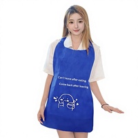Tablier de service alimentaire jetable LOGO Adulte Restauration Hot Pot Barbecue Non-tissé à nouer sans manches Imprimé Protection Anti-huile
